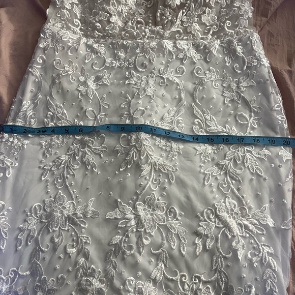 Custom BrideLulu Mermaid Wedding Dress WHITE - Picture 6 of 7